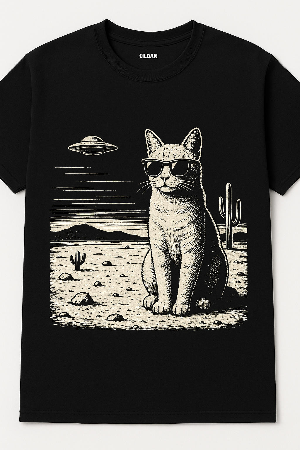 Cat UFO T-Shirt