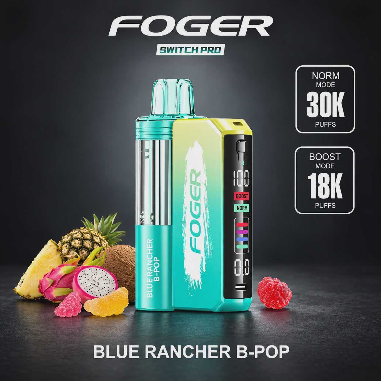 Foger Switch Pro Kit - Blue Rancher B-Pop (Box of 5)