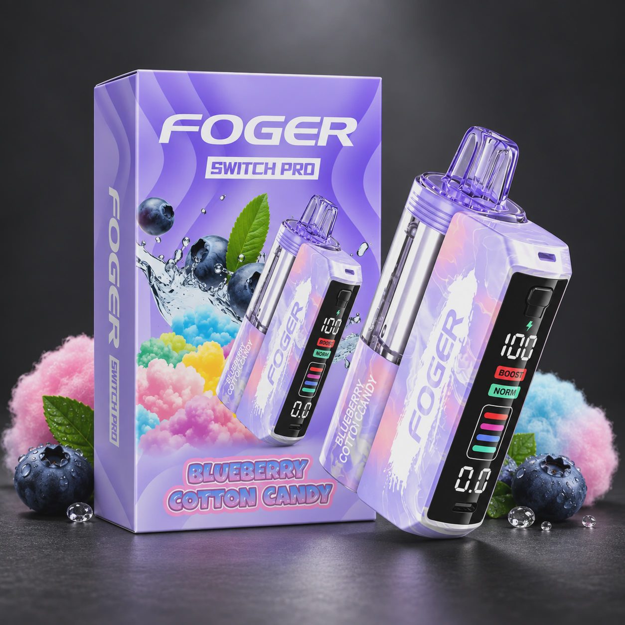 Foger Switch Pro Kit - Blueberry Cotton Candy (Box of 5)