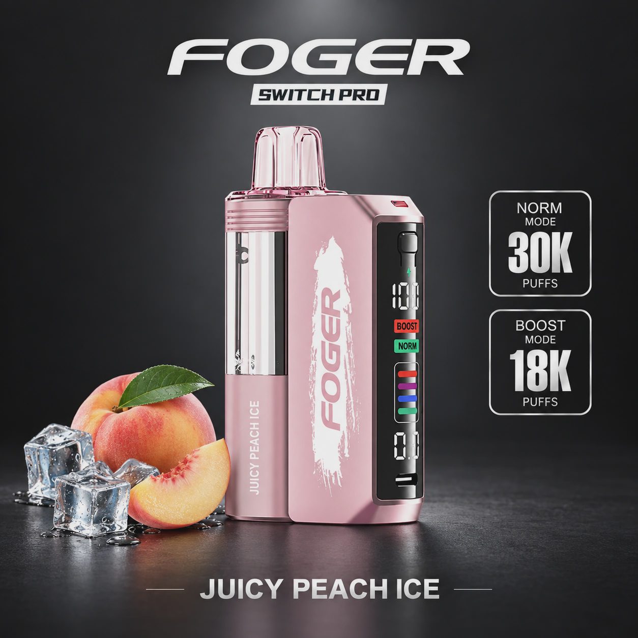 Foger Switch Pro Kit - Juicy Peach Ice (Box of 5)