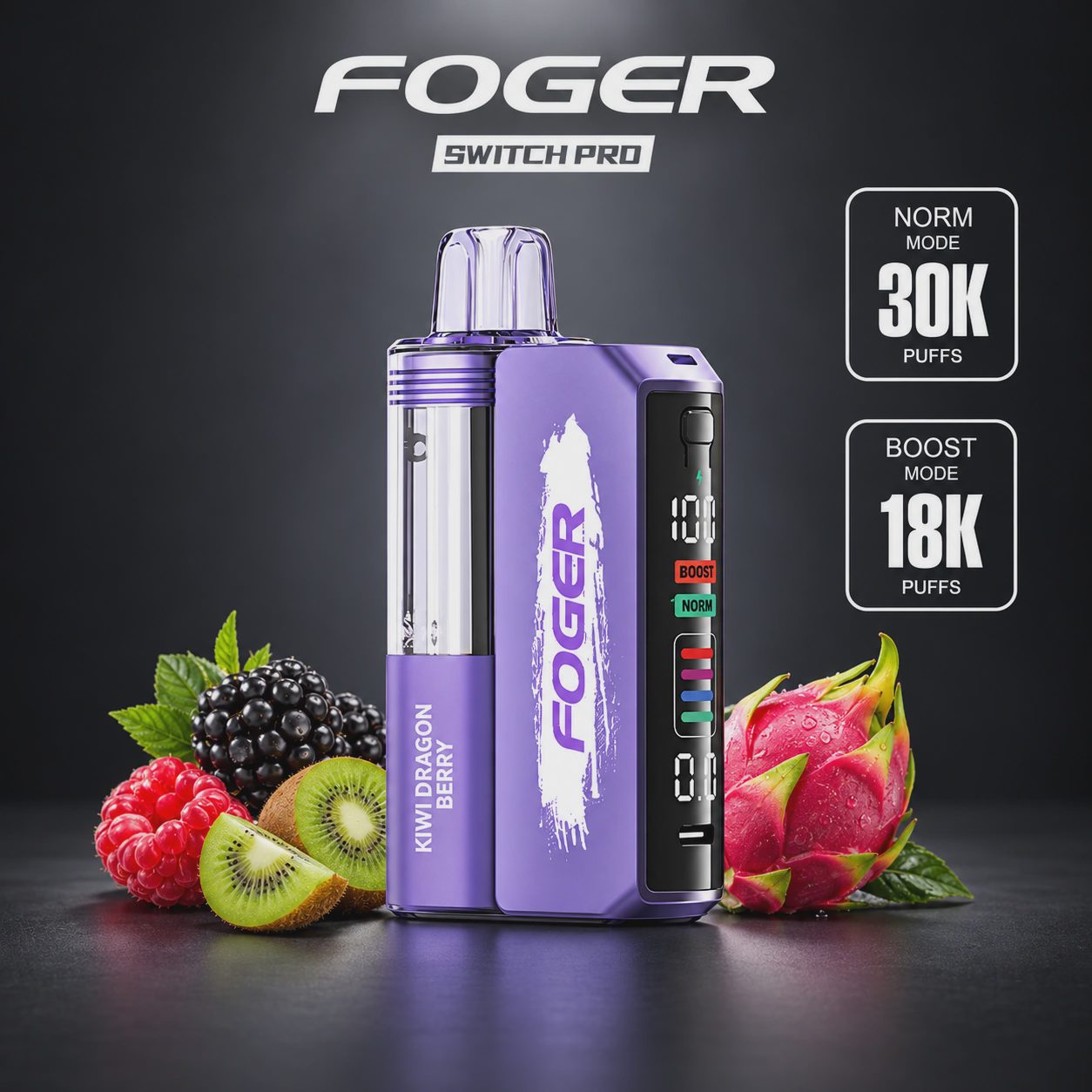 Foger Switch Pro Kit - Kiwi Dragon Berry (Box of 5)