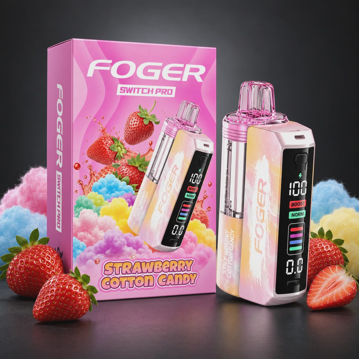 Foger Switch Pro Kit - Strawberry Cotton Candy (Box of 5)