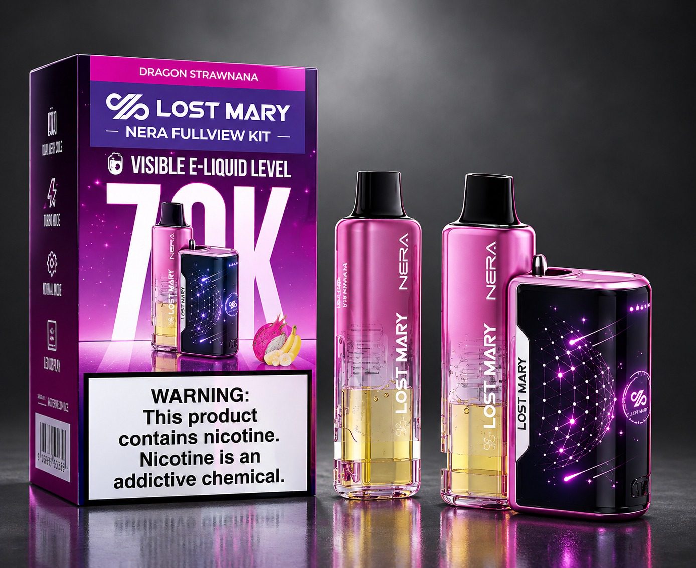 Lost Mary Nera Fullview Kit 70K - 5pk