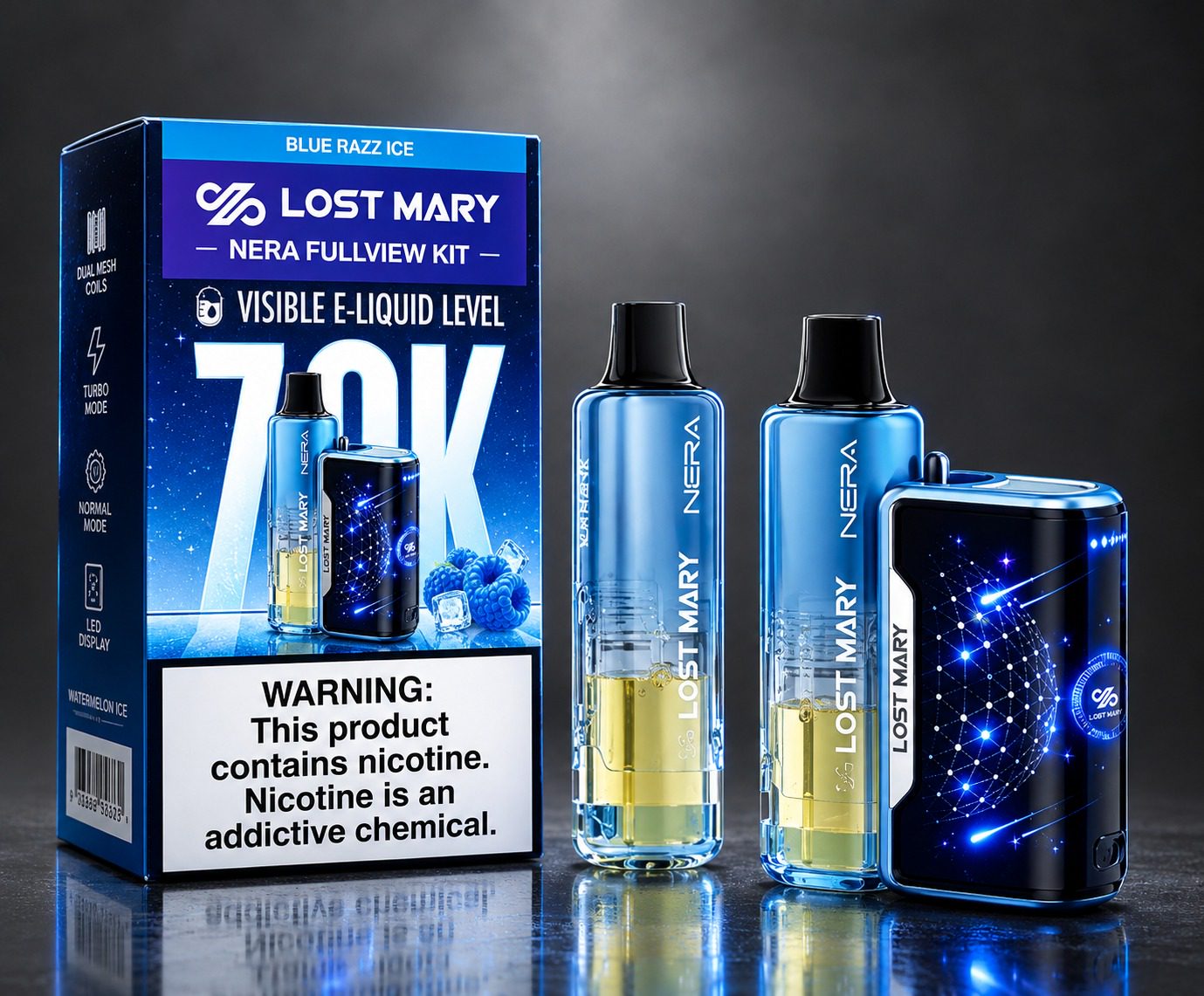 Lost Mary Nera Fullview Kit 70K - 5pk