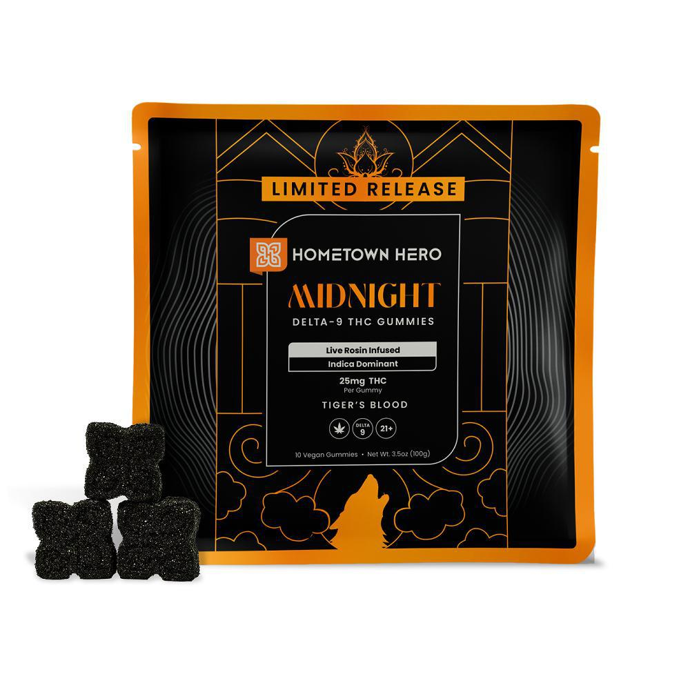 Hometown Hero Midnight Gummies Tiger's Blood - 10 Ct