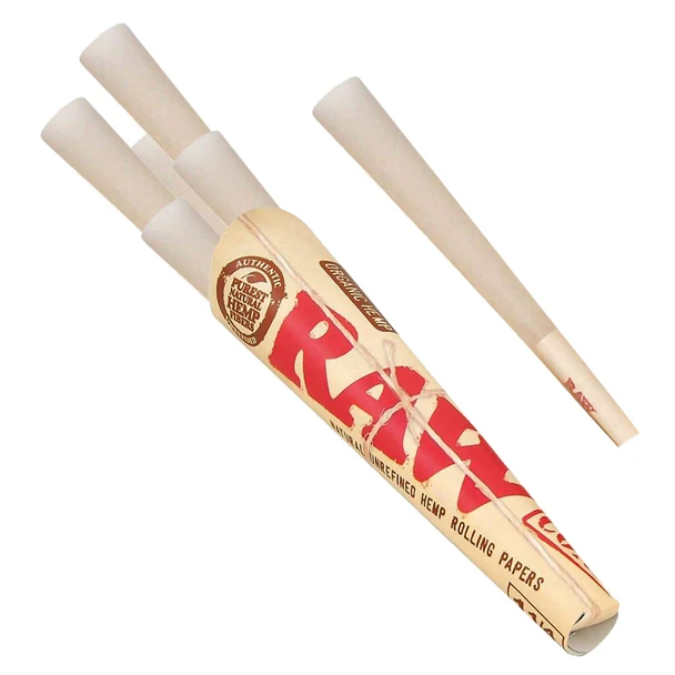 RAW Organic Hemp 1 1/4 Cones - 6 Pack