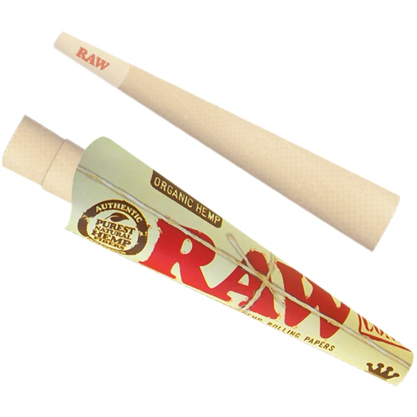 RAW Organic Hemp King Size Cones - 3 Pack