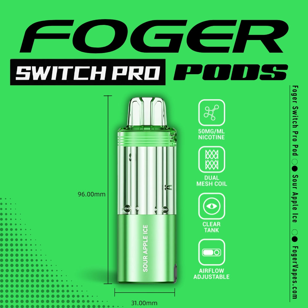 Foger Switch Pro Pod - Sour Apple Ice